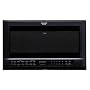 Sharp R-1210 1-1/2-Cubic-Foot 1100-Watt Over-the-Counter Microwave, Black