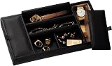Royce Leather Men's Valet Tray 125-3 (in Black Leather)