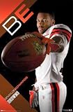 Cleveland Browns (Braylon Edwards) Gold Wood-Mounted Sports Poster Print - 24