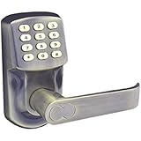 Electronic Keyless Door Lock Set - Antique Brass Finish (For Right-Hinged Doors Only)