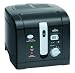 Rival CF156 black 1.5L fixed bowl deep fryer
