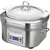 DeLonghi DCP707 Stainless-Steel Programmable 5-Quart Slow Cooker