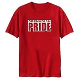 T-Shirt Red  Grenadian Pride  Grenada Country