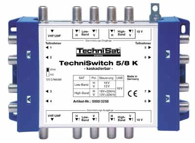 TechniSat TechniSwitch 5/8 K Multischalter Kaskade Preisvergleich