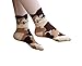 4 Pairs Soft Comfortable Novelty Cartoon Aminal Crew Pattern Cotton Socks