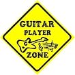 GUITAR PLAYER ZONE music instrument new sign