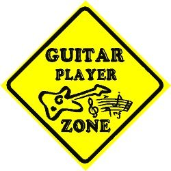 GUITAR PLAYER ZONE music instrument new sign