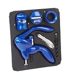 Metrokane Houdini 6-Piece Wine Tool Kit, Blue