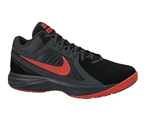New Nike Men's The Overplay VIII NBK Basketball Shoes Black/Red 13