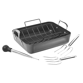 Buy Calphalon Contemporary Nonstick Roaster with Rack, Baster, Injector, and Lifters
