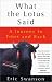 Books : What the Lotus Said: A Journey to Tibet and Back