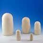 Unpainted Blank Russian Nesting Doll 5pc./6"
