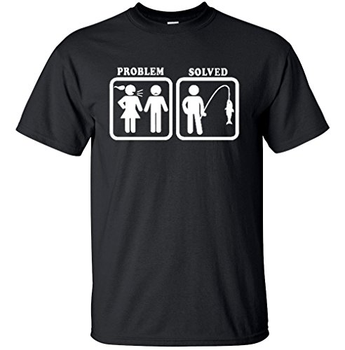 Adult Problem Solved Funny Fishing T Shirt