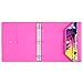 Mead Trapper Keeper Round Ring Binder, 1.5 Inch, Fashion Palm Trees Doodle Design, Plum (73429)