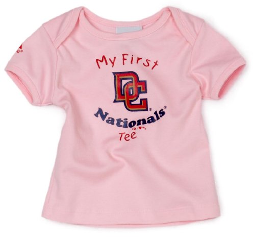Majestic Washington Nationals Infant Girls Pink My First Tee T-shirt (3-6 Months)