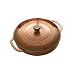 Lodge Enamel on Cast Iron 3 Quart Covered Casserole, Café