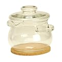 Simax Glass 2 qt. Madonna Crystal Cooking Pot with Cork Trivet