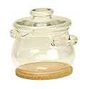 Simax Glass 2 qt. Madonna Crystal Cooking Pot with Cork Trivet