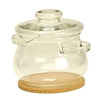Simax Glass 2 qt. Madonna Crystal Cooking Pot with Cork Trivet