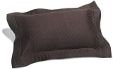Pinzon Diamond Matelasse Boudoir Sham, Espresso