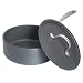 Calphalon Commercial Hard-Anodized 2-1/2-Quart Shallow Saucepan with Lid