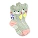 Wrapables Peek A Boo Animal Non-Skid Toddler Socks (Set of 6), Large, Cat & Duck Large