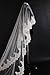 SYAYA Wedding Bride Veil With Lace At Edge For Wedding Party 1 Tie, Halloween Tulle Bridal Veil for Bachelor Party WV-2 (White, 1000cm/ 393 Inch)