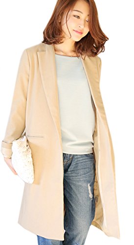 (Clack) レディース コート ロング丈 スプリング チェスターコート アウター 羽織り