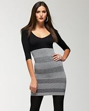 Knit Stretch Intarsia Dress
