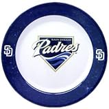 San Diego Padres 4 Piece Dinner Plate Set - Baseball Sports Merchandise