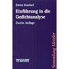 Einf�hrung in die Gedichtanalyse