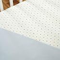 JJ Cole Fitted Crib Sheet - Blue Polka Dot