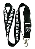 NFL Oakland Raiders Lanyard Neck Lanyard Keychain Holder Mp3 Camera Holder