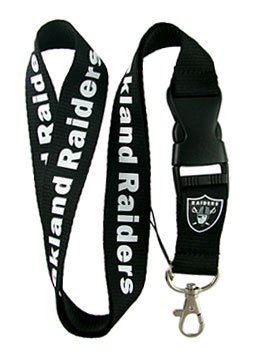 NFL Oakland Raiders Lanyard Neck Lanyard Keychain Holder Mp3 Camera Holder