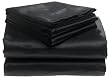 Scent-Sation Satin Alternatives Twin Sheet Set, Black