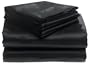 Scent-Sation Satin Alternatives Queen Sheet Set, Black