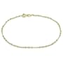 Gold Filled Anklet Feminine Bead Chain Ankle Bracelet - Ideal Gift For Mother Day, Anniversary, Engagement, Wedding, Birthday, For Her