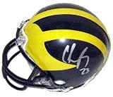 Chris Perry Autographed/Hand Signed Michigan Wolverines Replica Mini Helmet