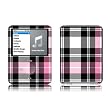 Pink Plaid Design Protective Decal Skin Sticker for Apple iPod nano 3G (3rd Generation) 4GB/ 8GB Player