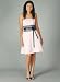 Floral Jacquard A-Line Formal for Bridesmaid Formal Prom