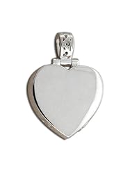 Sterling Silver Cremation Locket 3/4 inch x 3/4 inch in Sterling Silver