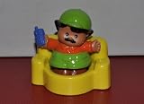 Vintage Little People Father Dad 2001 & Yellow Chair - Replacement Figure - Classic Fisher Price Collectible Figures - Zoo Circus Ark Pet Castle Mom Mother