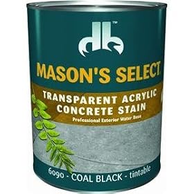 Transparent Concrete Stain, Coal Black 1 Gal