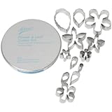 Ateco 12 Piece Stainless Steel Flower & Leaf Cutter Set