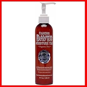 Famous Dave's Moisture Tan *15,000 TESTIMONIALS* Self Tanner 8 fl oz. Professional Tanning Lotion