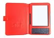 Navitech Red Premium Leather Flip Carry Case For The Amazon Kindle Keyboard / 3G & Mini In Car USB Charger