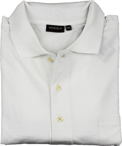 Poloshirt Herren Übergröße weiß Redfield