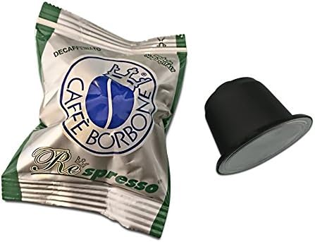 New Decaffeinated Nespresso Compatible Capsules - Caffe Borbone Espresso Has Hundreds Of 5 Star Reviews On AMAZON - Italy's #1 Selling Espresso Now Available In Nespresso Compatible Capsules- Respresso - Superior Quality - 100% Italian Roasted - HUGE 100 Size Pack (Miscela Decaf)