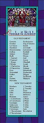books of the bible bookmark pkg of 25