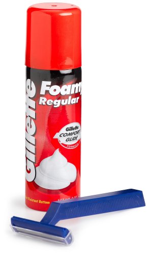 Lil Drugstore Products Gillette Foamy Shaving Kit 1-Razor  1-Creme 2-Ounce Packages Pack of 4B001FOPQL8